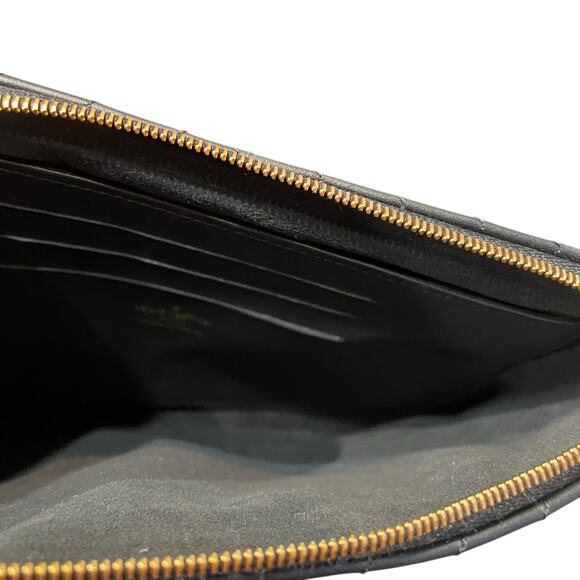 2019 Louis Vuitton New Wave Zipped Pochette Wristlet Black Calfskin Leather - Picture 9 of 13